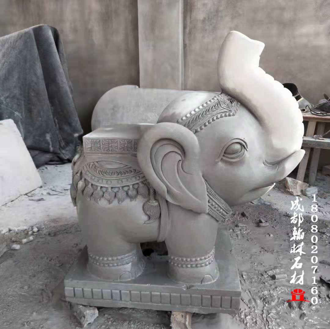 四川專(zhuān)業(yè)定制石雕大象 